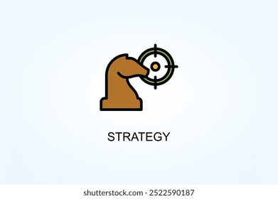 Strategy vector or logo sign symbol illustration
