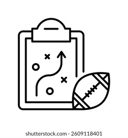 Strategy vector outline icon. EPS 10 file
