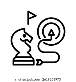 Strategy Vector outline icon. Eps10 file 