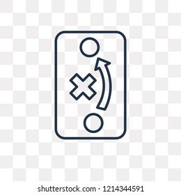 Strategy vector outline icon isolated on transparent background, high quality linear Strategy transparency concept can be used web and mobile