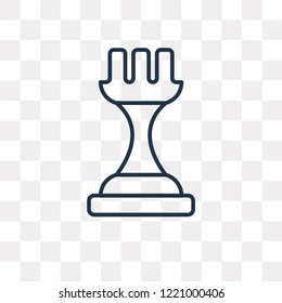 Strategy vector outline icon isolated on transparent background, high quality linear Strategy transparency concept can be used web and mobile