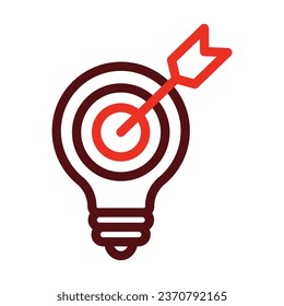 Strategy Vector Thick Line Two Color Icons For Personal And Commercial Use.
