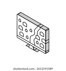 strategy video game isometric icon vector. strategy video game sign. isolated symbol illustration