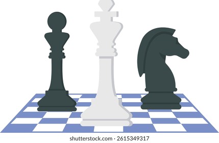 Strategy to win competition, teamwork help plan strategic idea to fight and achieve business victory, challenge concept,

