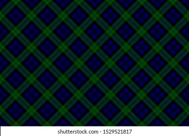 Strathspey District Tartan. Seamless rectangle pattern for fabric, kilts, skirts, plaids. Diagonal cell