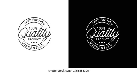 strations of quality logo stamp design concept	
