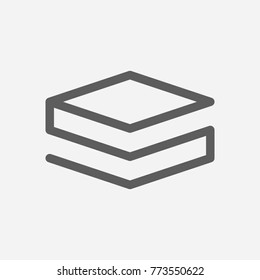 Stratis icon cryptocurrency line symbol. Isolated vector illustration of crypto finance sign stratis icon concept for your web site mobile app logo UI design.