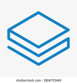 Símbolo etéreo. Ilustración vectorial. Logo de STRAT. Criptodivisa. 