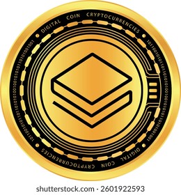 Stratis-strax cryptocurrency illustrations on abstract background. 3d illustrations.