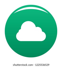 Stratus icon. Simple illustration of stratus vector icon for any design green