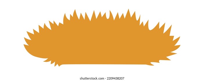 Straw Bird Nest Flat Illustration