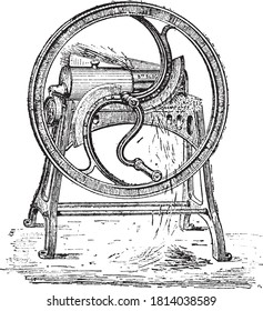 Straw Chopper, From The Dictionary Of Word And Things, 1888.