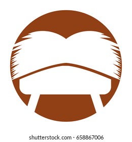 Straw cradle isolated icon