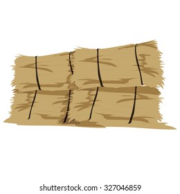 Straw in farm