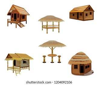 Straw Hut Vector Design