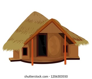 Straw Hut Vector Design