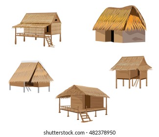 Straw Hut Vector Design