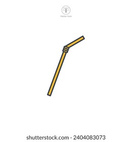 Straw Icon symbol vector illustration isolated on white background