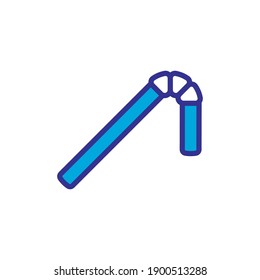 straw icon vector color style design