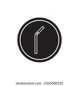 straw icon vector template illustration logo design