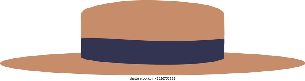 Straw Latino hat with ribbon