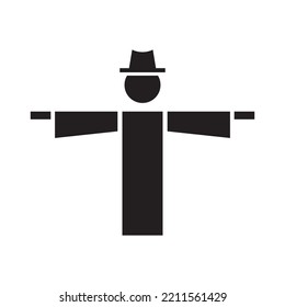 plantilla de diseño de vectores de iconos de hombre de paja