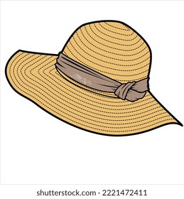 SOMBREROS DE VERANO CON VECTOR DE ARRIBA DE LA BOCA