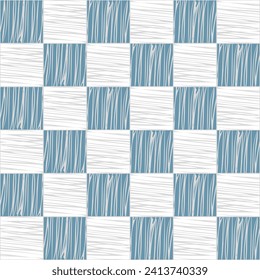 Straw woven striped seamless geometric pattern vector background.