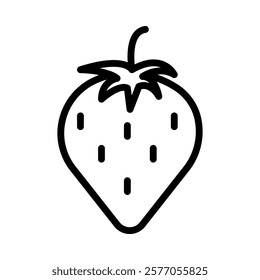 Strawaberry Icon in Line Style