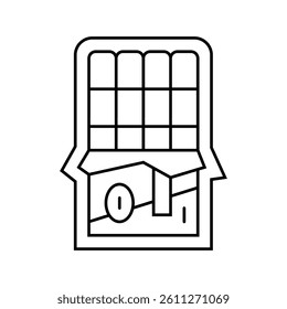 strawberries allergen free product food line icon vector. strawberries allergen free product food sign. isolated contour symbol black illustration
