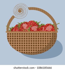 Strawberries in basket
