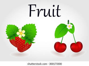 strawberries and cherries