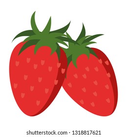 Strawberries delicious fruit
