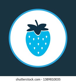 Strawberries icon colored symbol. Premium quality isolated fruit element in trendy style.