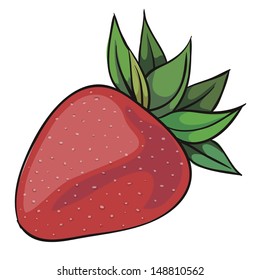 Strawberries. Isolated object. vector illustration