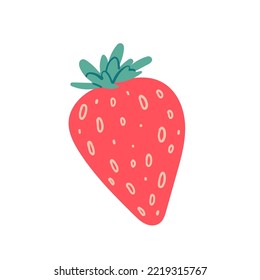 Strawberries on white background vector illustration