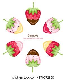 strawberries and pineberries (dipped)