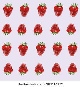 Strawberries print.