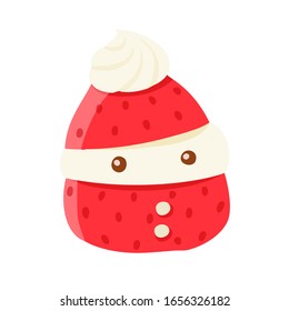 Fresas en forma de Santa Claus