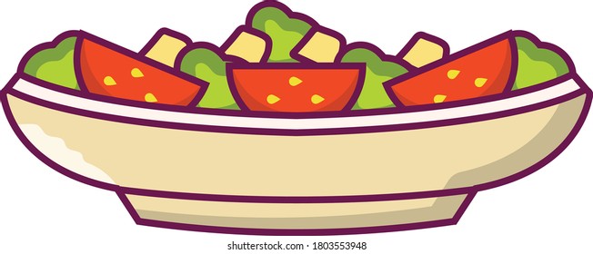 strawberries vector flat color icon