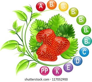 Strawberries and vitamins