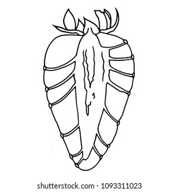 The Strawberry 6 - Vector Illustration From Ink Hand-Drawing