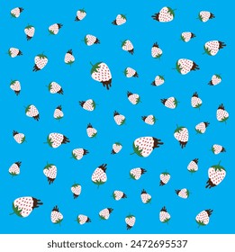 diseño de Ilustración vectorial sin fisuras abstracto de fresa. Ep10