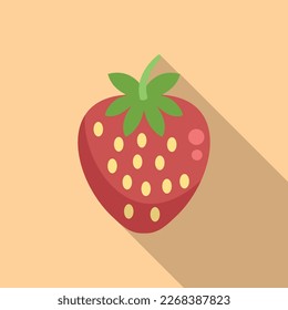 Icono de alergia a fresa vector plano. Planta de temporada. Paciente enfermo