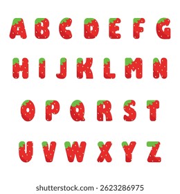 Strawberry Alphabet Letters for Kids