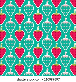 strawberry - art - vector
