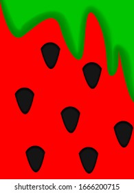 Fondo de fresa. Color negro, rojo y verde.