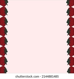 strawberry background postcard pink red love