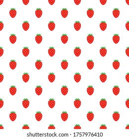 strawberry  background Seamless.  vector strawberry  pattern 