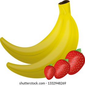 Strawberry and banana